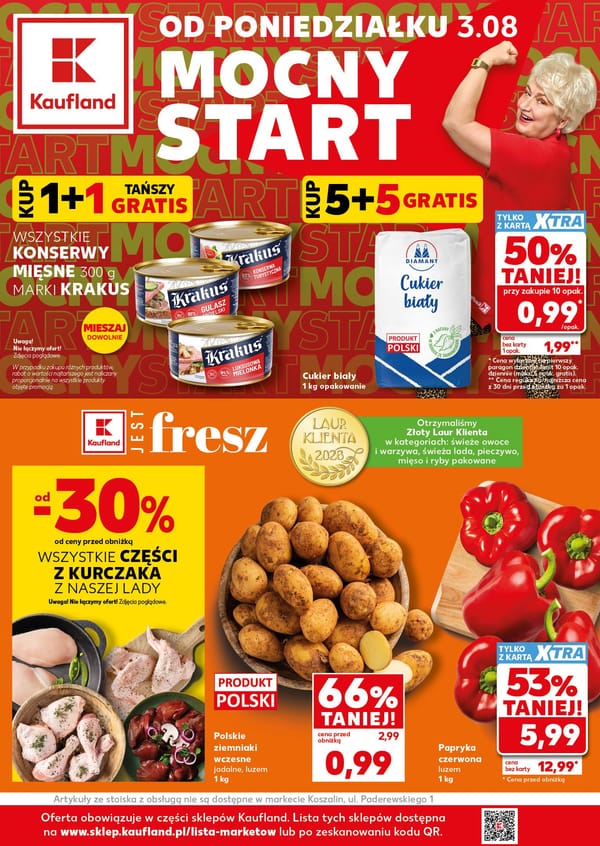  Kaufland gazetka promocyjna od 3 sierpnia 2026 aktualna - Mocny Start