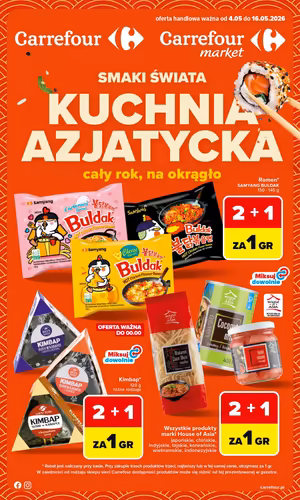 Gazetka Carrefour: Carrefour gazetka promocyjna od 4 maja 2026 aktualna - Tanie produkty kuchni azjatyckiej 2026-05-04