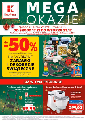  Gazetka Kaufland od 17 grudnia 2025 aktualna - Mega okazje