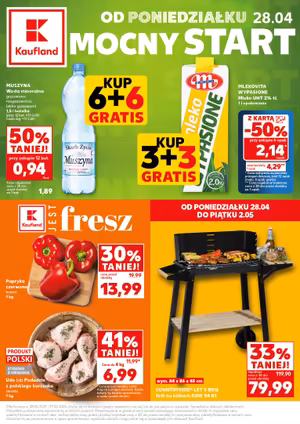 Gazetka Kaufland: Gazetka Kaufland od 28 kwietnia 2025 aktualna - Mocny start - 27.04.2025