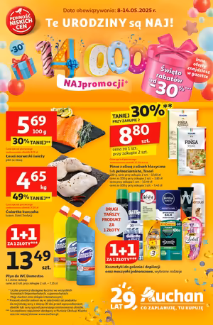 Gazetka Auchan: Gazetka Auchan od 8 maja 2025 aktualna - hipermarket - 07.05.2025