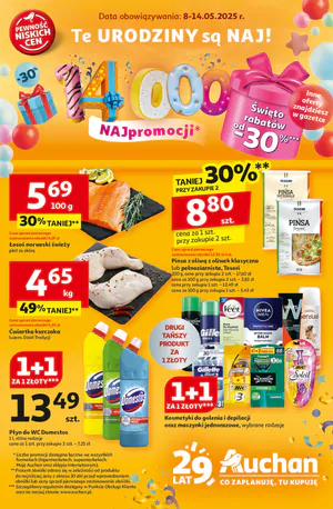 Gazetka Auchan: Gazetka Auchan od 8 maja 2025 aktualna - hipermarket - 07.05.2025