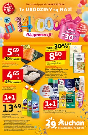 Gazetka Auchan: Gazetka Auchan od 8 maja 2025 aktualna - hipermarket - 07.05.2025