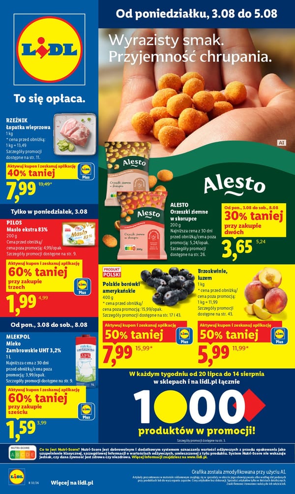  Lidl gazetka promocyjna od 3 sierpnia 2026 aktualna - Najlepsze promocje spożywcze