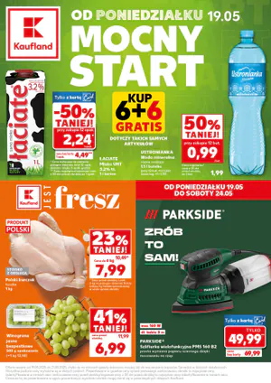 Gazetka Kaufland: Gazetka Kaufland od 19 maja 2025 aktualna - Mocny start - 18.05.2025