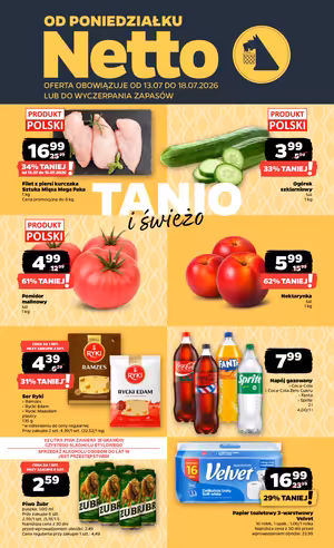 Gazetka Netto: Netto - gazetka promocyjna od 13 lipca 2026 aktualna - promocje tygodnia 2026-07-13