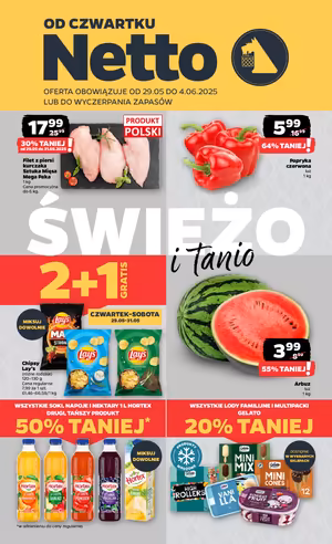 Gazetka Netto: Gazetka Netto od 29 maja 2025 aktualna  2025-05-29