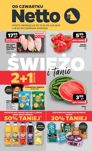 Gazetka Netto: Gazetka Netto od 29 maja 2025 aktualna  2025-05-29