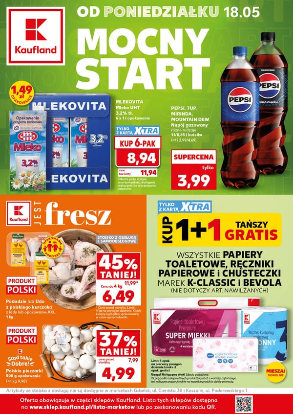  Kaufland aktualna gazetka od 18 maja 2026 aktualna - Mocny Start
