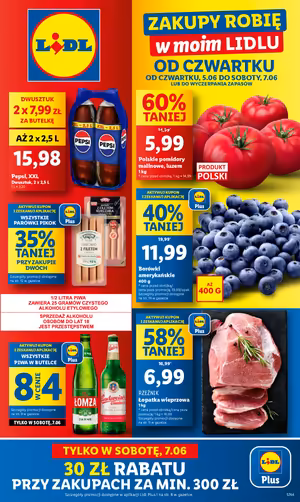 Gazetka Lidl: Gazetka Lidl od 5 czerwca 2025 aktualna - Tania sobota w Lidlu 2025-06-05