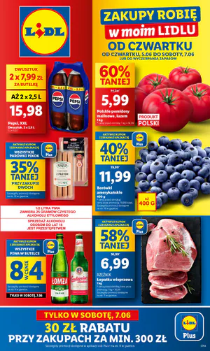 Gazetka Lidl: Gazetka Lidl od 5 czerwca 2025 aktualna - Tania sobota w Lidlu 2025-06-05