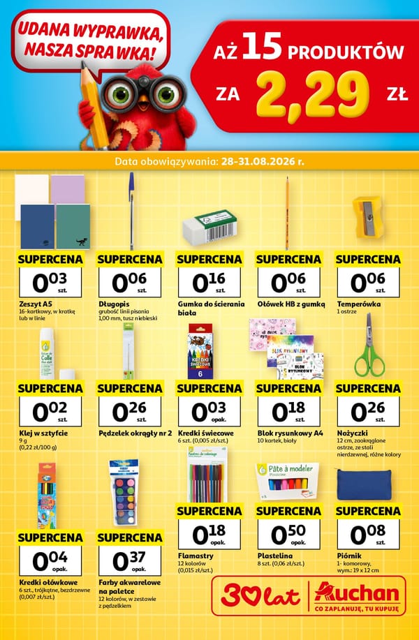  Auchan gazetka promocyjna od 28 sierpnia 2026 aktualna - back to school
