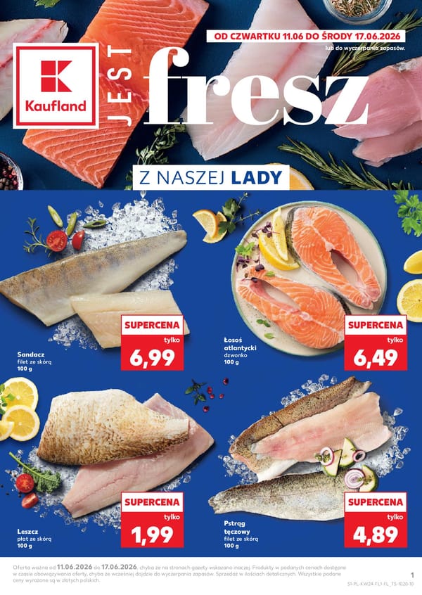  Kaufland gazetka promocyjna od 11 czerwca 2026 aktualna - Najlepsze promocje na ryby