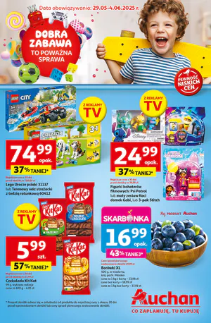 Gazetka Auchan: Gazetka Auchan od 29 maja 2025 aktualna - Dzień Dziecka - 28.05.2025