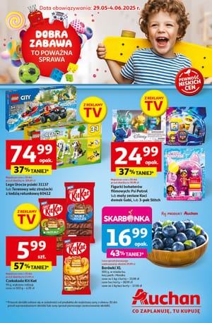 Gazetka Auchan: Gazetka Auchan od 29 maja 2025 aktualna - Dzień Dziecka - 28.05.2025