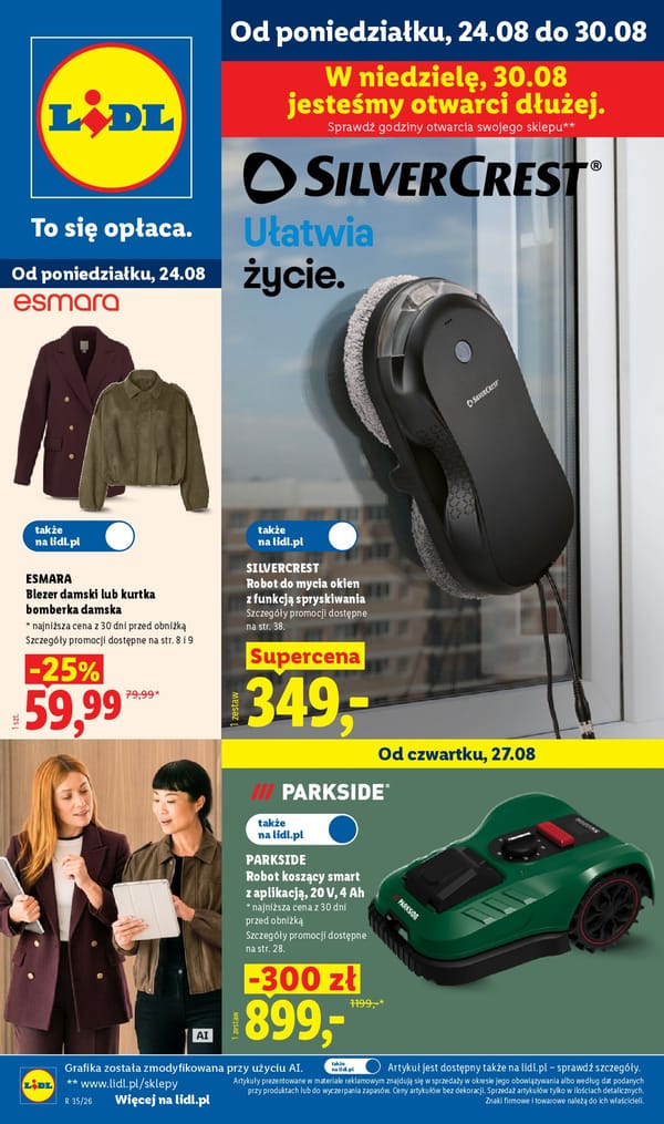 Lidl gazetka promocyjna od 24 sierpnia 2026 aktualna - AGD taniej