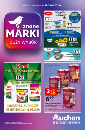 Gazetka Auchan: Gazetka Auchan od 12 czerwca 2025 aktualna - Znane marki - 11.06.2025