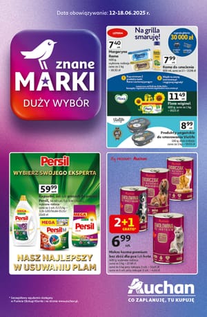 Gazetka Auchan: Gazetka Auchan od 12 czerwca 2025 aktualna - Znane marki - 11.06.2025