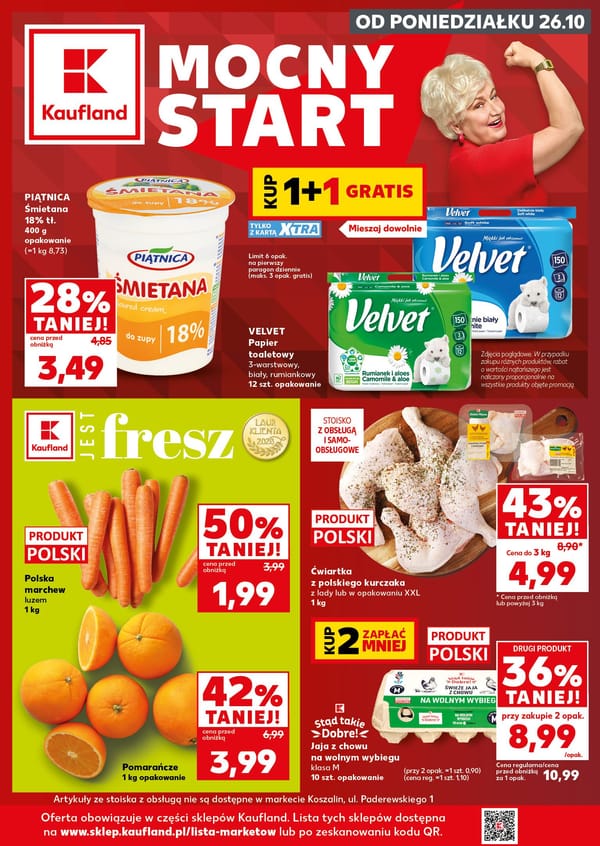 Kaufland gazetka promocyjna od 26 października 2026 aktualna - Mocny Start