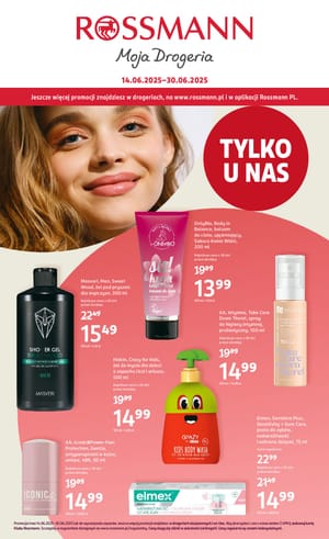 Gazetka Rossmann: Gazetka Rossmann od 14 czerwca 2025 aktualna 2025-06-14