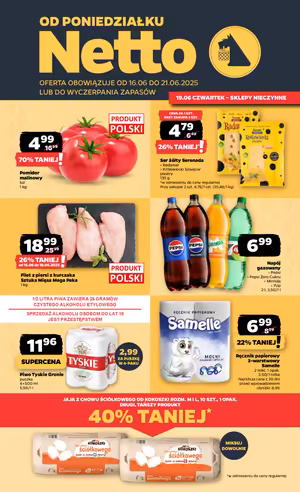 Gazetka Netto: Gazetka Netto od 16 czerwca 2025 aktualna - Dyskontowe ASY 2025-06-16