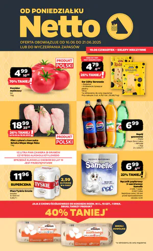 Gazetka Netto: Gazetka Netto od 16 czerwca 2025 aktualna - Dyskontowe ASY 2025-06-16