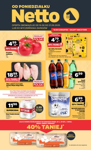 Gazetka Netto: Gazetka Netto od 16 czerwca 2025 aktualna - Dyskontowe ASY 2025-06-16