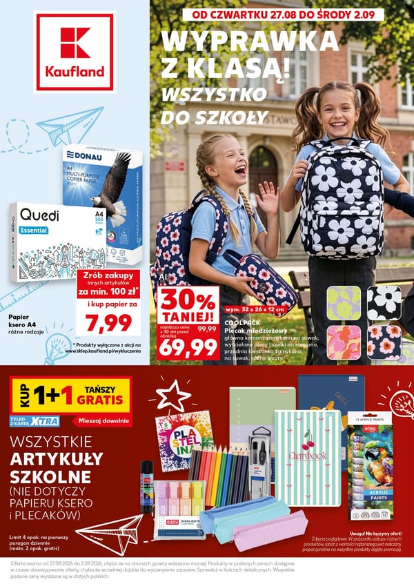  Kaufland gazetka promocyjna od 27 sierpnia 2026 aktualna - back to school