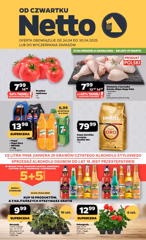 Gazetka Netto: Gazetka Netto od 24 kwietnia 2025 aktualna - Dyskontowe ASY 2025-04-24