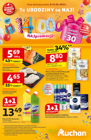 Gazetka Auchan: Gazetka Auchan od 8 maja 2025 aktualna - Moje Auchan - 07.05.2025