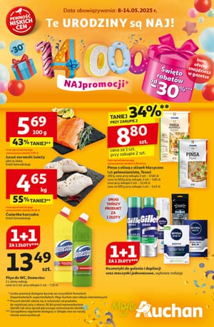 Gazetka Auchan: Gazetka Auchan od 8 maja 2025 aktualna - Moje Auchan - 07.05.2025