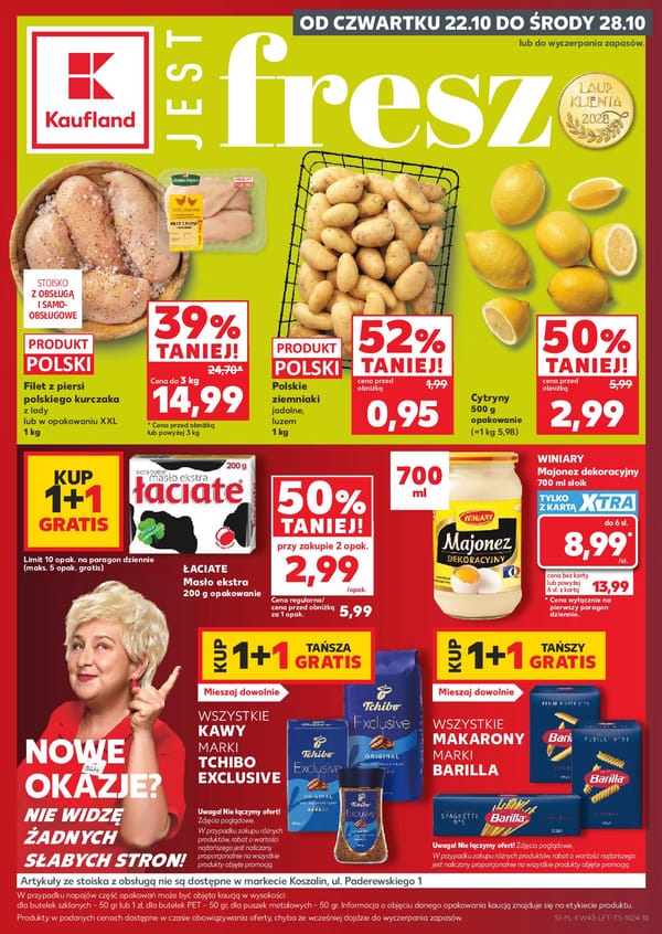  Kaufland gazetka promocyjna od 22 października 2026 aktualna - zakupy spożywcze taniej