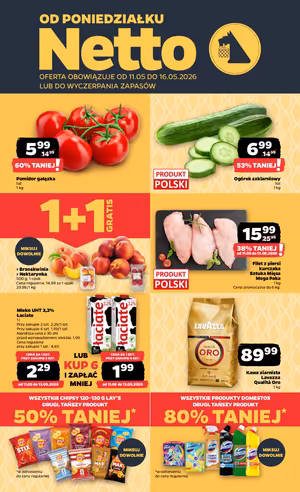 Gazetka Netto: Netto gazetka promocyjna od 11 maja 2026 aktualna - Dyskontowe ASY 2026-05-11