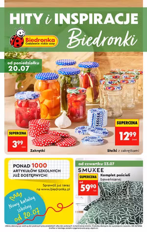 Gazetka Biedronka: Biedronka gazetka promocyjna od 20 lipca 2026 aktualna - zakupy taniej 2026-07-20
