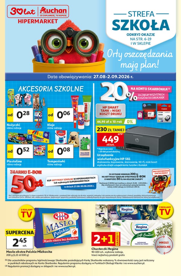  Auchan hipermarket gazetka promocyjna od 27 sierpnia 2026 aktualna - tańsze zakupy