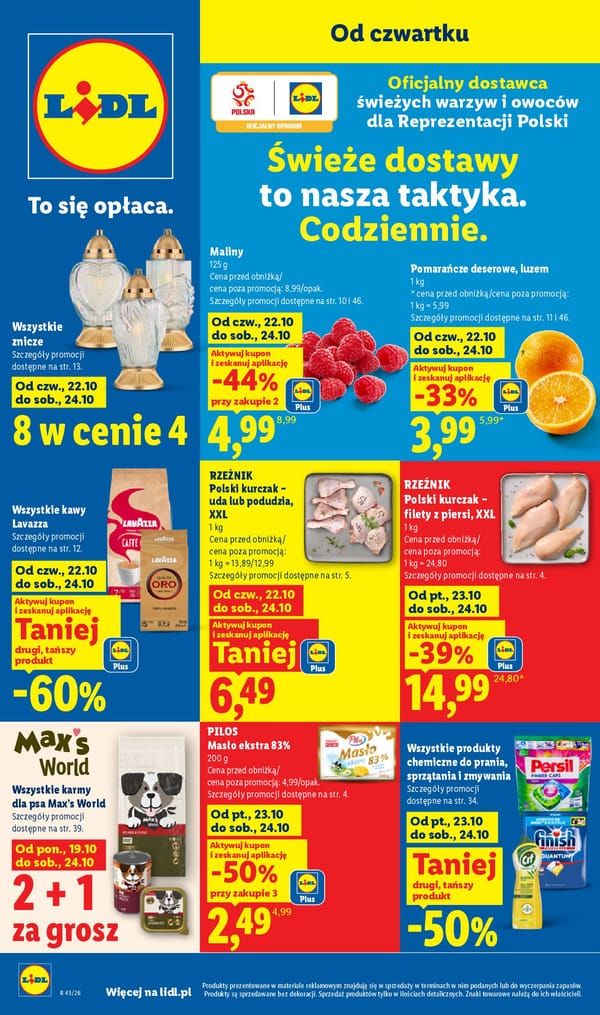  Lidl gazetka promocyjna od 22 października 2026 aktualna - zakupy spożywcze taniej