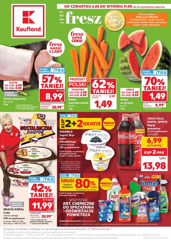  Kaufland gazetka promocyjna od 6 sierpnia 2026 aktualna - Najlepsze promocje spożywcze