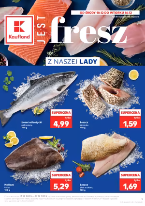  Gazetka Kaufland od 10 grudnia 2025 aktualna - Ryby