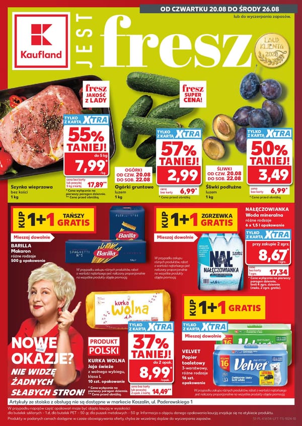  Kaufland gazetka promocyjna od 20 sierpnia 2026 aktualna - tanie zakupy spożywcze