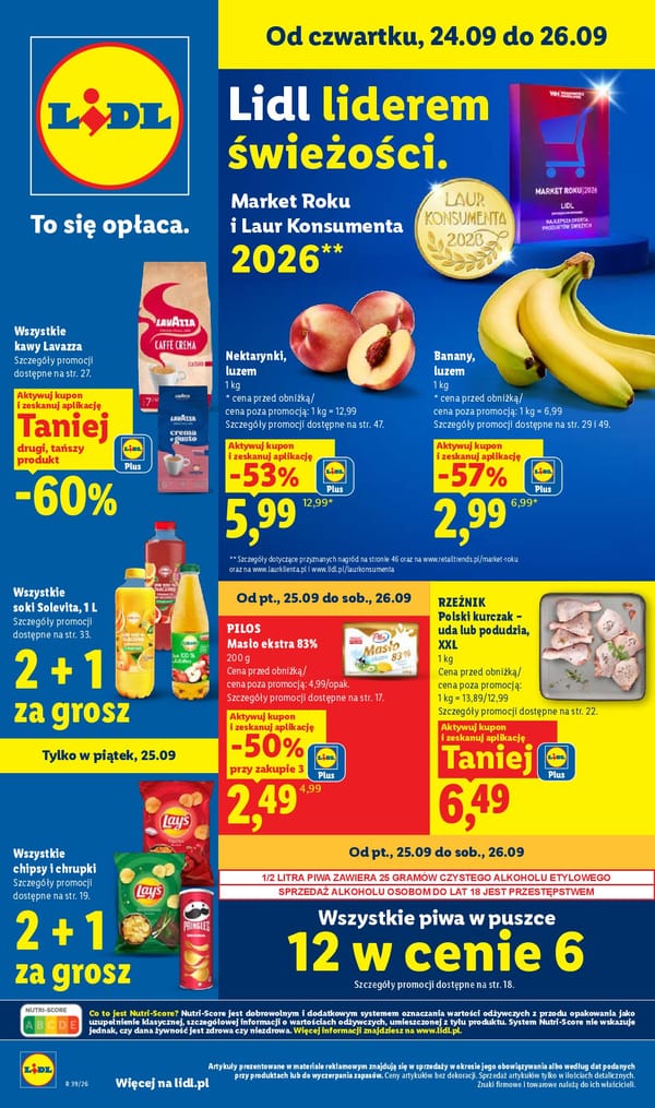  Lidl gazetka promocyjna od 24 września 2026 aktualna - zakupy spożywcze taniej