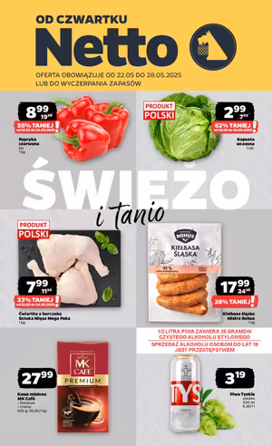Gazetka Netto: Gazetka Netto od 22 maja 2025 aktualna - Dyskontowe ASY 2025-05-22