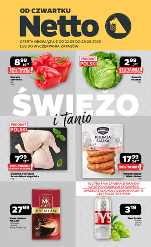 Gazetka Netto: Gazetka Netto od 22 maja 2025 aktualna - Dyskontowe ASY 2025-05-22