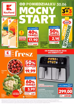 Gazetka Kaufland: Gazetka Kaufland od 30 czerwca 2025 aktualna - Mocny start - 29.06.2025