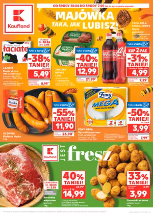 Gazetka Kaufland: Gazetka Kaufland od 30 kwietnia 2025 aktualna - Majówka - 29.04.2025