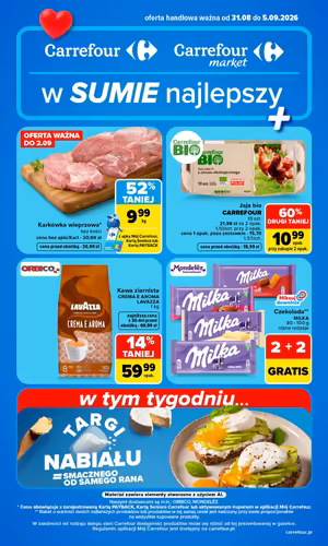 Gazetka Carrefour: Carrefour gazetka promocyjna od 31 sierpnia 2026 aktualna - tanie zakupy spożywcze 2026-08-31