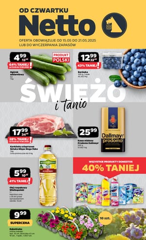 Gazetka Netto: Gazetka Netto od 15 maja 2025 aktualna - Dyskontowe ASY 2025-05-15