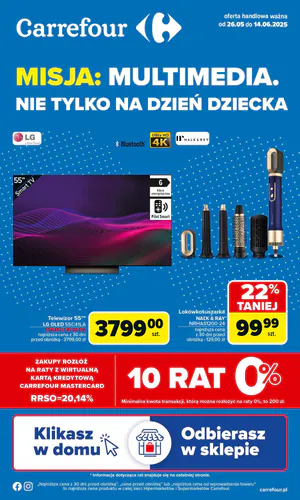 Gazetka Carrefour: Gazetka Carrefour od 26 maja 2025 - Multimedia 2025-05-26