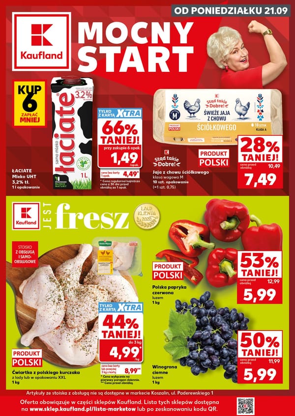  Kaufland gazetka promocyjna od 21 września 2026 aktualna - Mocny Start