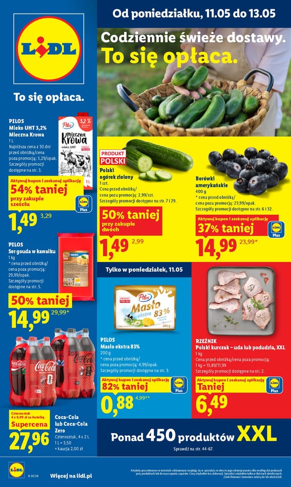  Lidl gazetka promocyjna od 11 maja 2026 aktualna - najtańsze zakupy spożywcze