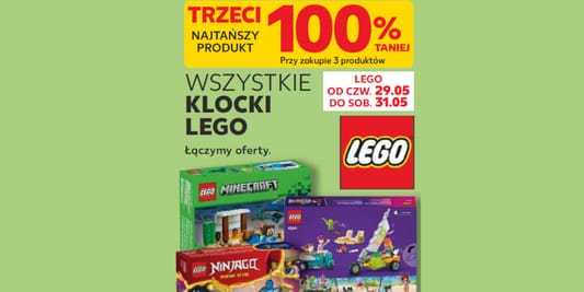 Kaufland: -100% na wszystkie klocki LEGO® 29.05.2025